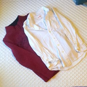 Sonoma pull over with button up